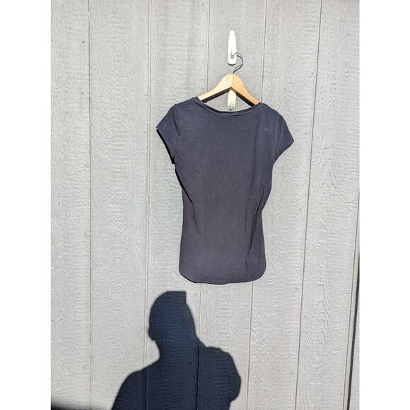 Sissy Boy black Y2K spell out t shirt gold bedazzled mob wife aesthetic xl - Picture 4 of 4